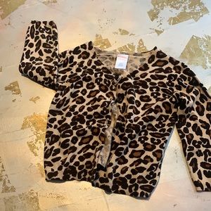 Leopard print cardigan